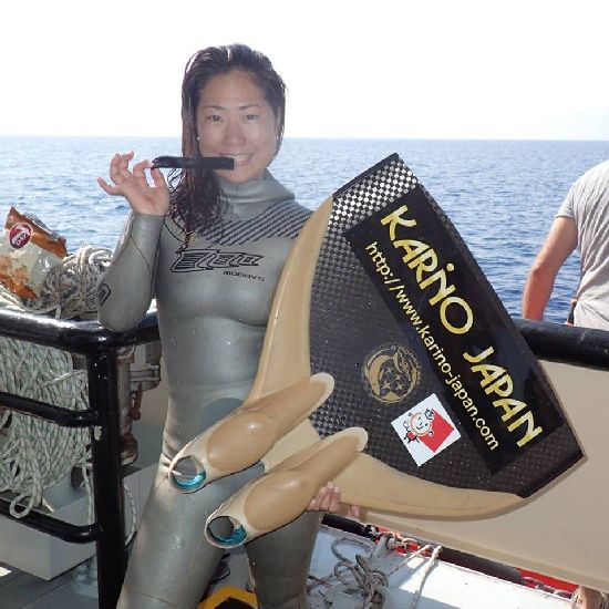 Sayuri Kinoshita, AIDA Instructor and world record holder at Freedive Panglao